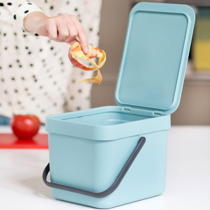 Brabantia Sort & Go Afvalemmer 6 L - Lichtblauw