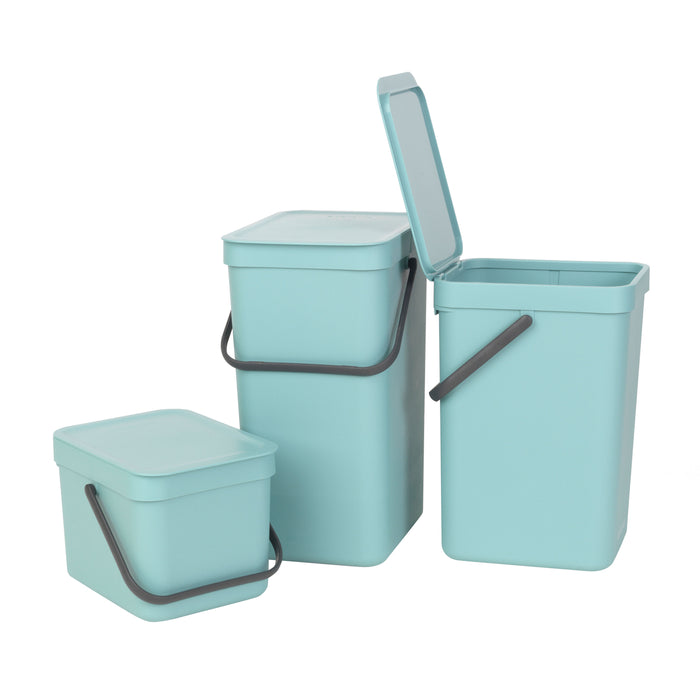 Brabantia Sort & Go Afvalemmer 6 L - Lichtblauw