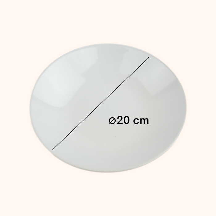 OTIX Diepe Borden Bordenset Wit Pastaborden Soepborden 6 stuks 20cm...