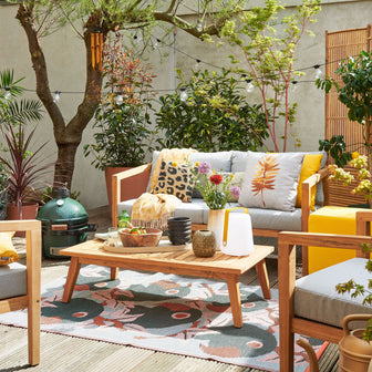 WOOOD Lucca Loungeset - 2-zitsbank en Tuinstoelen