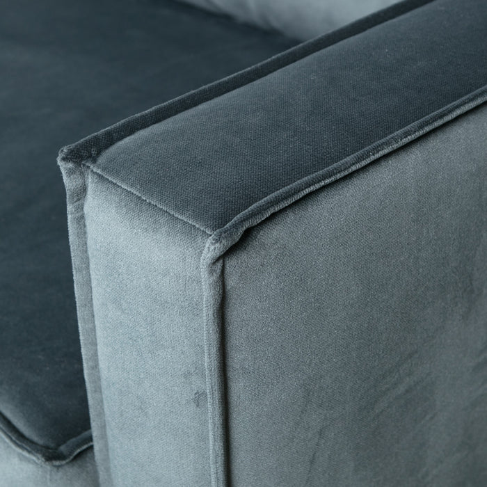 WOOOD Rodeo Hoekbank Links - Velvet -  Teal