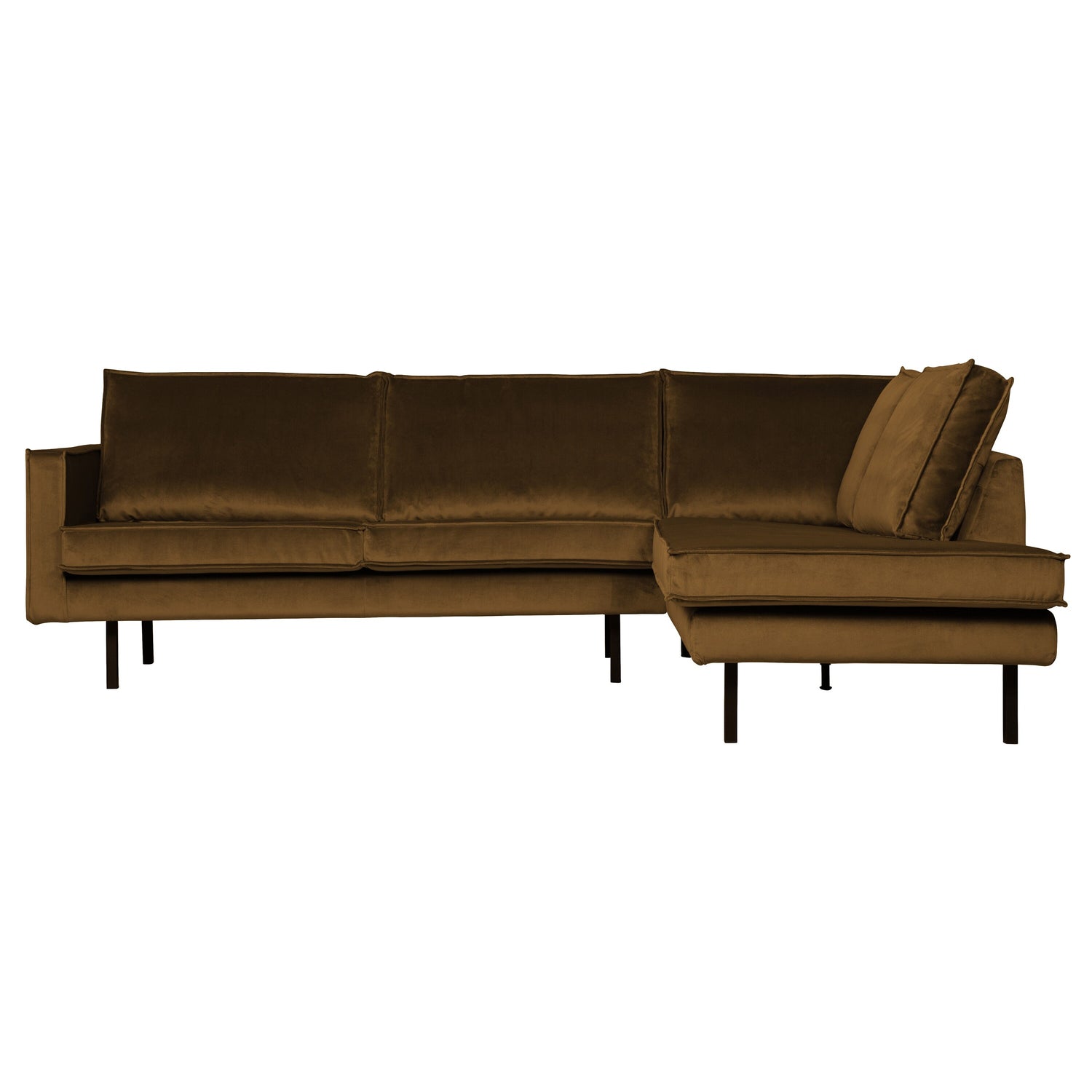 WOOOD Rodeo Hoekbank Rechts - Velvet -  Honinggeel