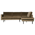 WOOOD Rodeo Hoekbank Rechts - Velvet -  Taupe