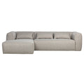 WOOOD Bean Hoekbank met Chaise Longue Links - Melange - Light Grey