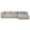 WOOOD Bean Hoekbank met Chaise Longue Rechts - Melange - Light Grey