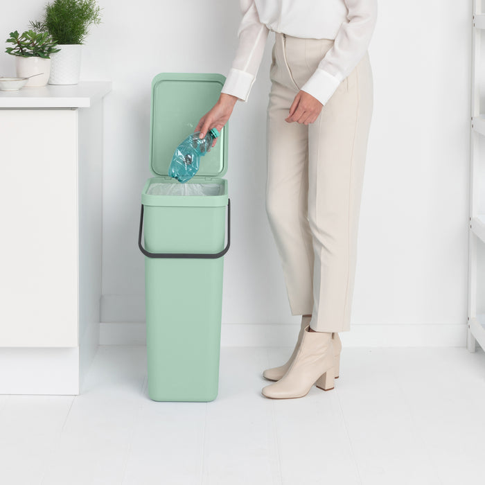 Brabantia Sort & Go Afvalemmer 40 L - Mintgroen