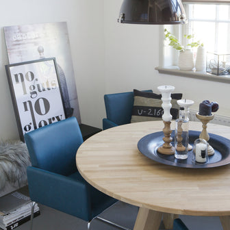 WOOOD Rhonda Eettafel - Ø 130 cm - Zwart