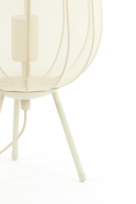 Light & Living Plumeria Tafellamp - H 45 x Ø 25 cm - Zand