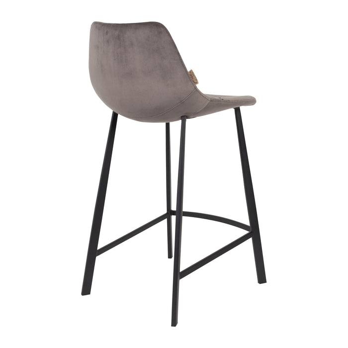 Dutchbone Franky Velvet Barkruk