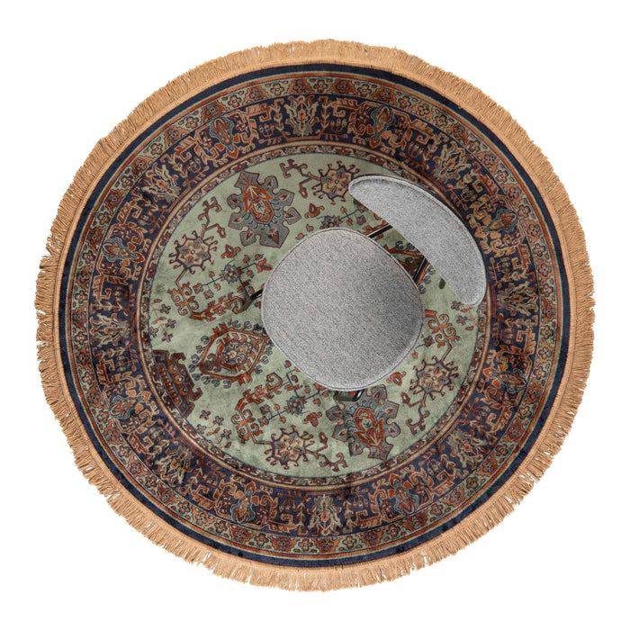 by fonQ  Ezra Vloerkleed Ø 160 cm - Groen