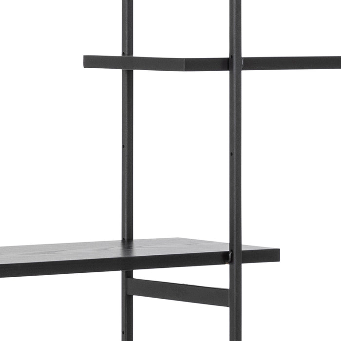 by fonQ basic Sleek Stellingkast B 172 cm - Ash Black