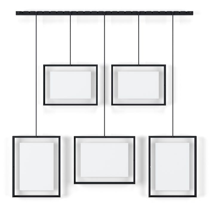 Umbra Exhibit Set van 5 Fotolijsten - Zwart