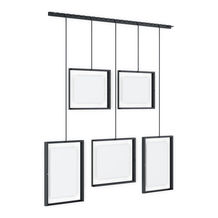 Umbra Exhibit Set van 5 Fotolijsten - Zwart