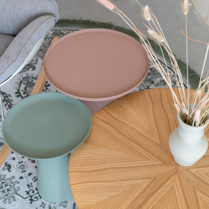 by fonQ basic Tira Bijzettafel - Groen - Ø 34,5 cm