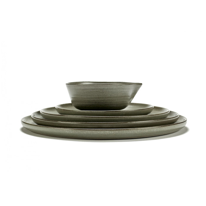 SERAX - Sergio Herman - Surface Bord 4 st. - Ø 27 cm - Camogreen