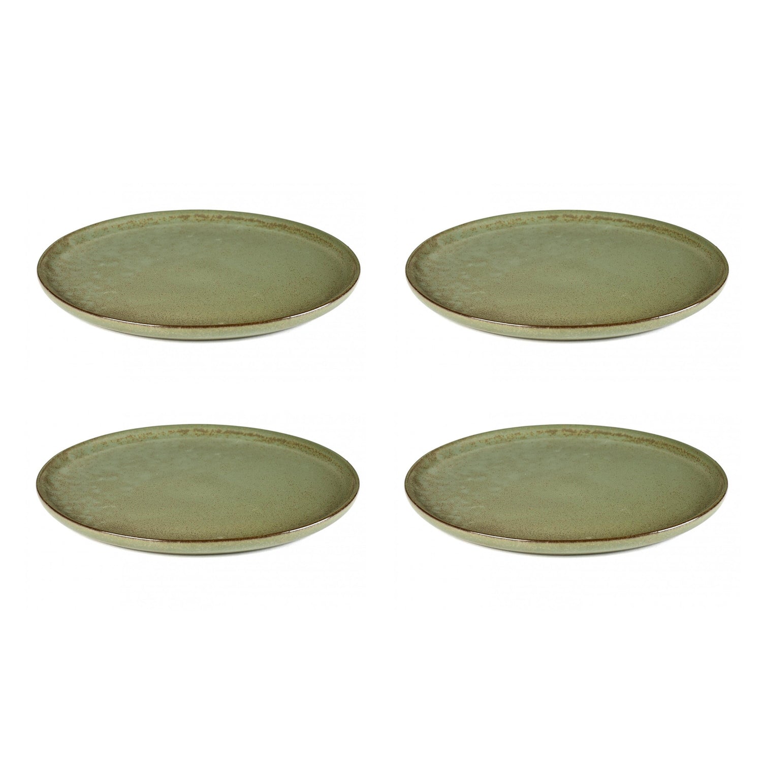 SERAX - Sergio Herman - Surface Bord 4 st. - Ø 27 cm - Camogreen