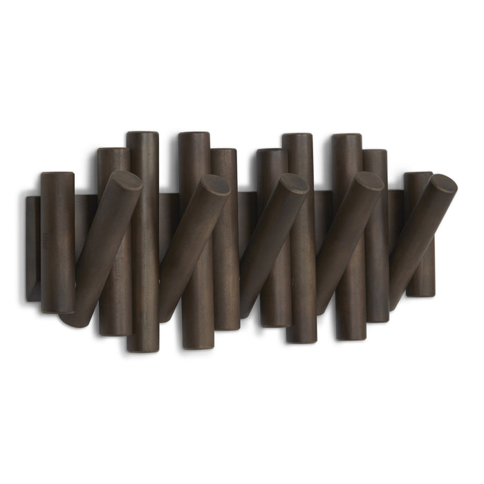 Umbra Picket Rail Hook Wandkapstok B 38 cm - Walnoot