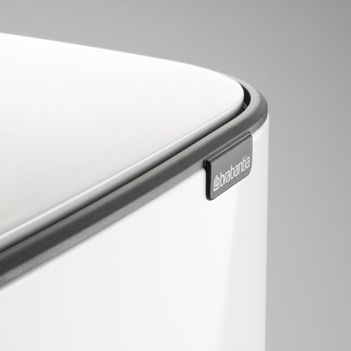 Brabantia Bo Pedaalemmer 11 +  23 L - Wit