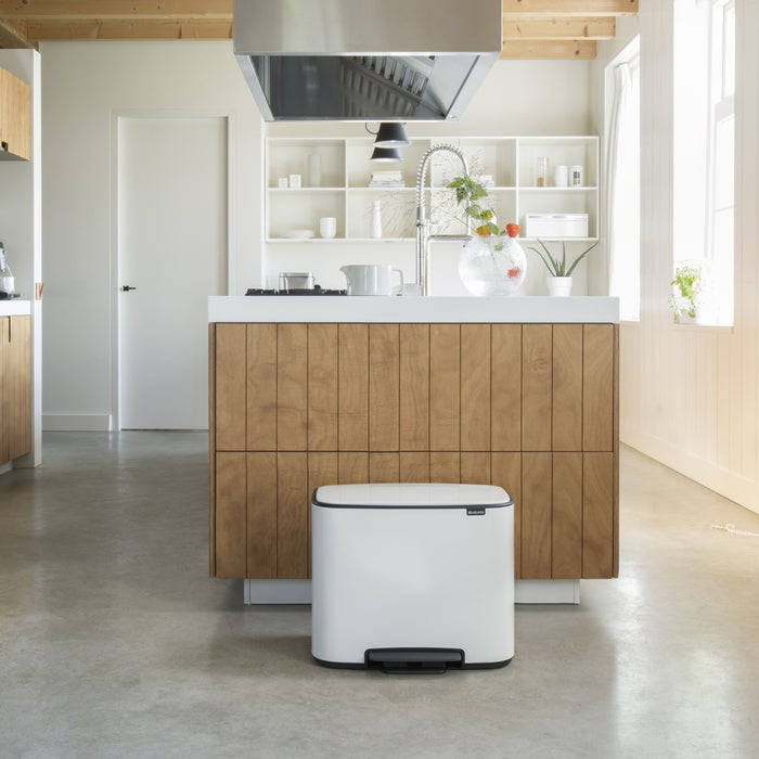 Brabantia Bo Pedaalemmer 11 +  23 L - Wit