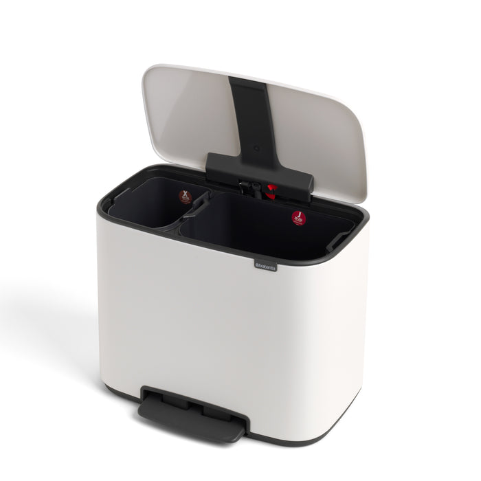 Brabantia Bo Pedaalemmer 11 +  23 L - Wit