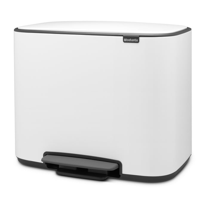 Brabantia Bo Pedaalemmer 11 +  23 L - Wit