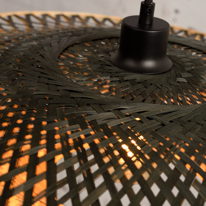 GOOD&MOJO Kalimantan Hanglamp Plat - Ø44cm - Naturel