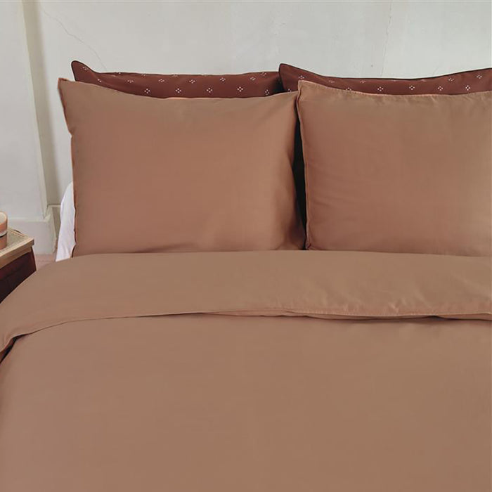 vtwonen Earth Dekbedovertrek 200 x 200/220 cm - Perzik