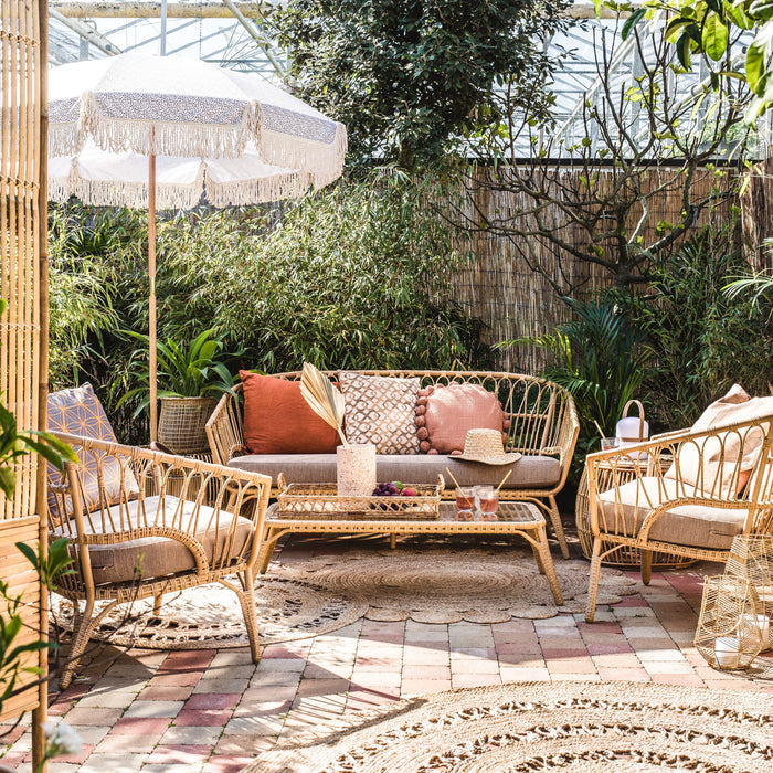 by fonQ basic Tassel Parasol Ø 200 cm - Dots