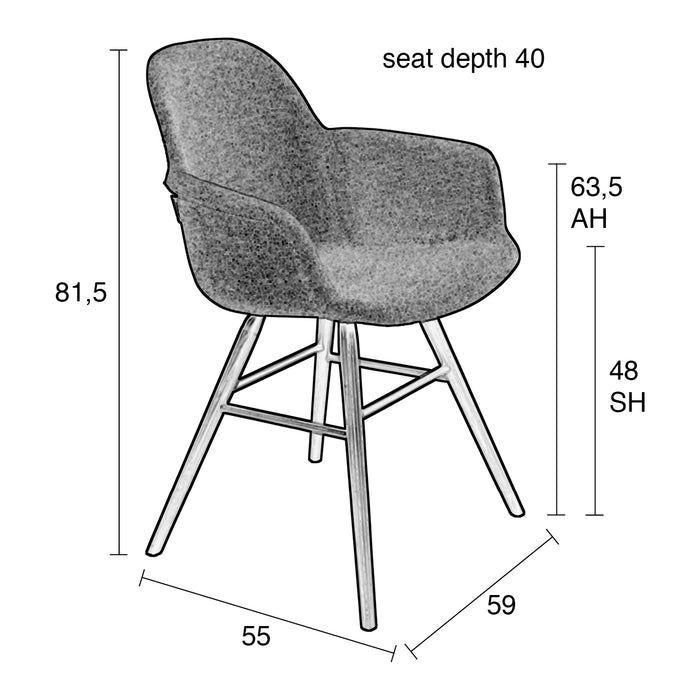 Zuiver Albert Kuip Armstoel