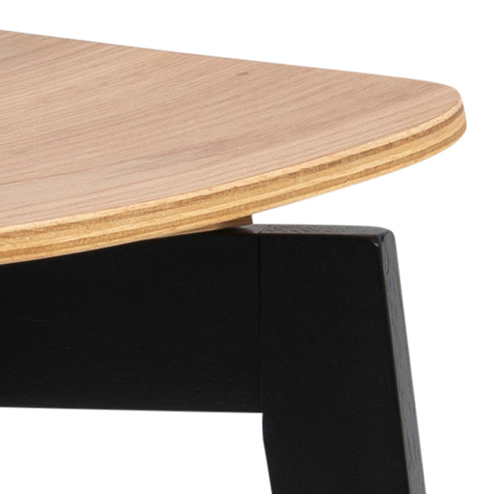 by fonQ basic Crow Eetkamerstoel - Zwart/eiken