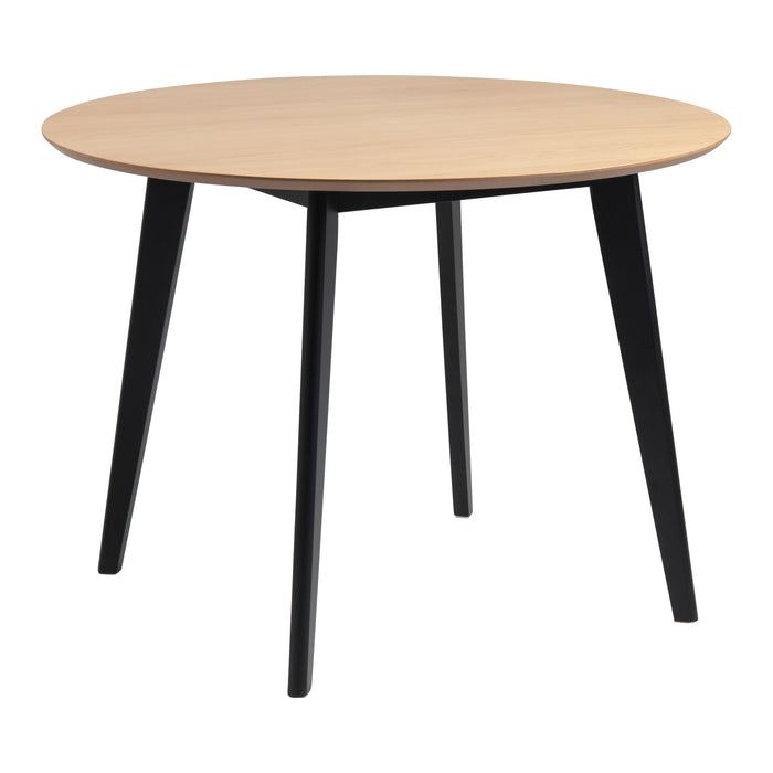 by fonQ basic Crow Eettafel - Ø 105 cm - Eiken / Zwart