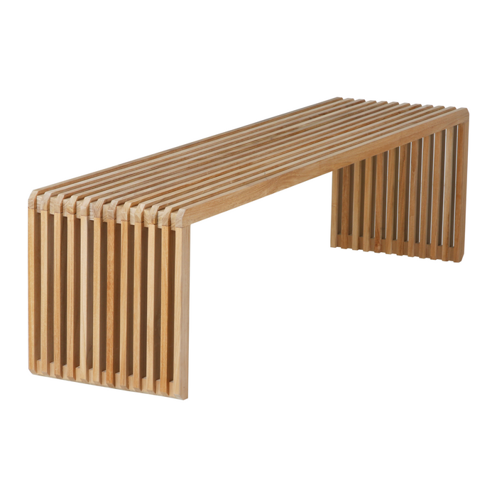 HKliving Slatted Bankje B 160 cm - Teak