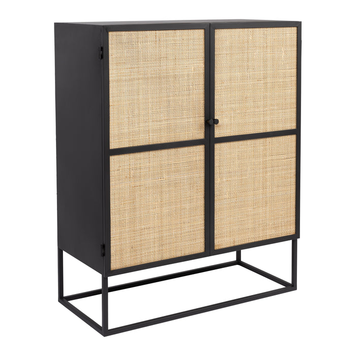 by fonQ Wave Opbergkast - H 100 x B 80 cm - Zwart