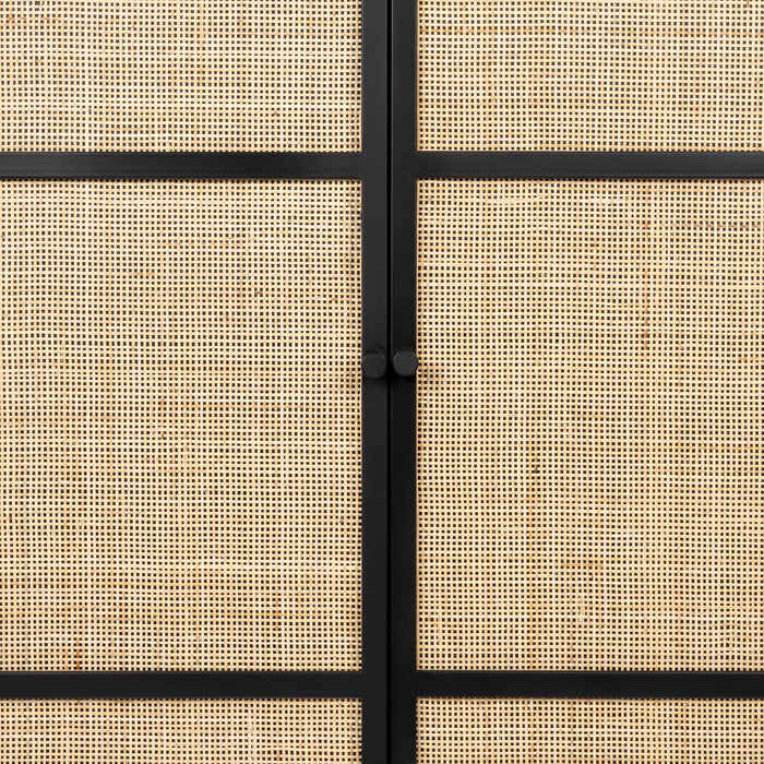 by fonQ Wave Opbergkast - H 145 x B 70 cm - Zwart