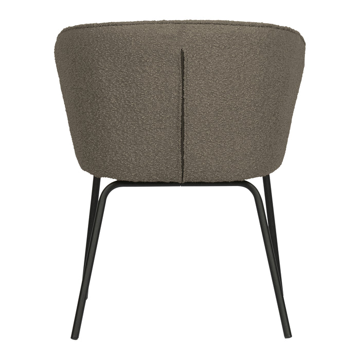 WOOOD Admit Eetkamerstoel - Bouclé Nougat