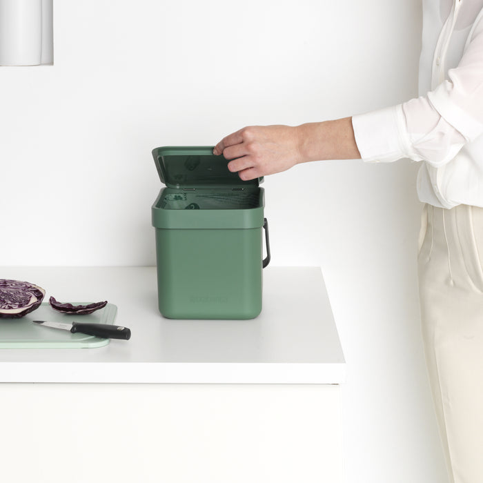 Brabantia Sort & Go Afvalemmer 6 L - Groen