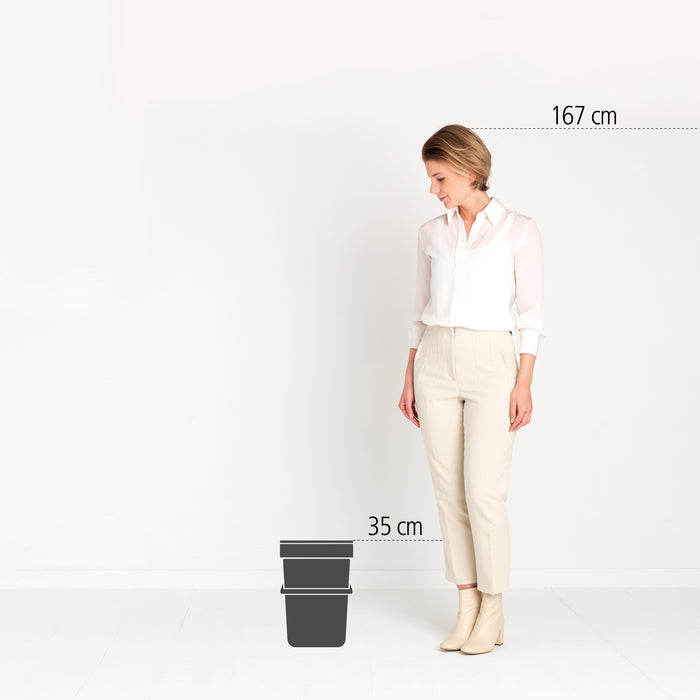 Brabantia Sort & Go Afvalemmer / Opberger 12 L - Groen