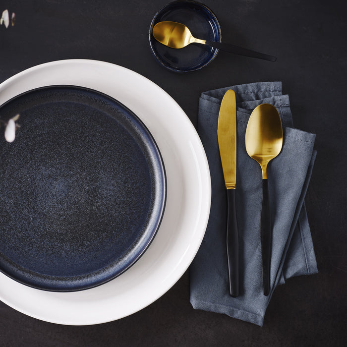 Gero Roos bestekset 24-delig - Zwart/Goud