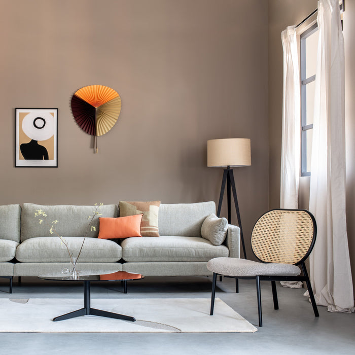 Zuiver Tripod Vloerlamp - Zwart / Beige