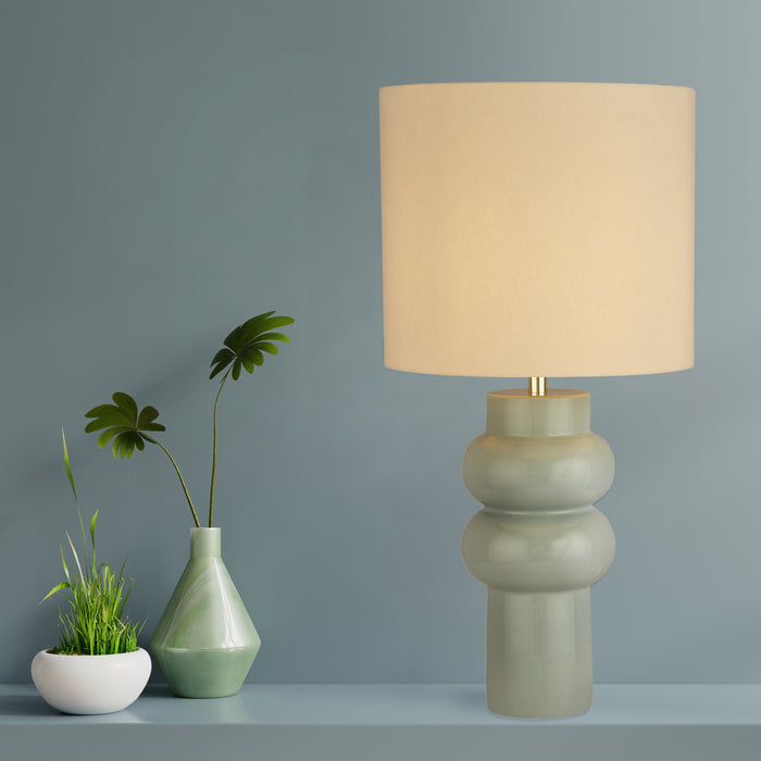 by fonQ Bubbly Tafellamp - Sage Blue