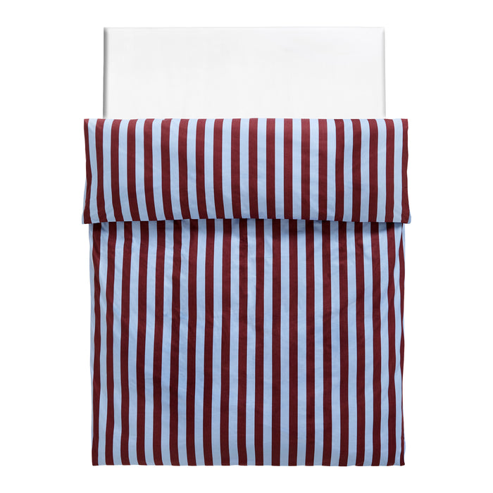 HAY Été Dekbedovertrek 200 x 220 - Bordeaux / Sky Blue