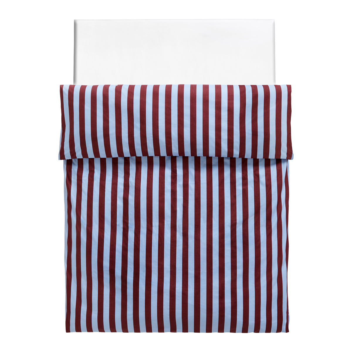 HAY Été Dekbedovertrek 200 x 220 - Bordeaux / Sky Blue