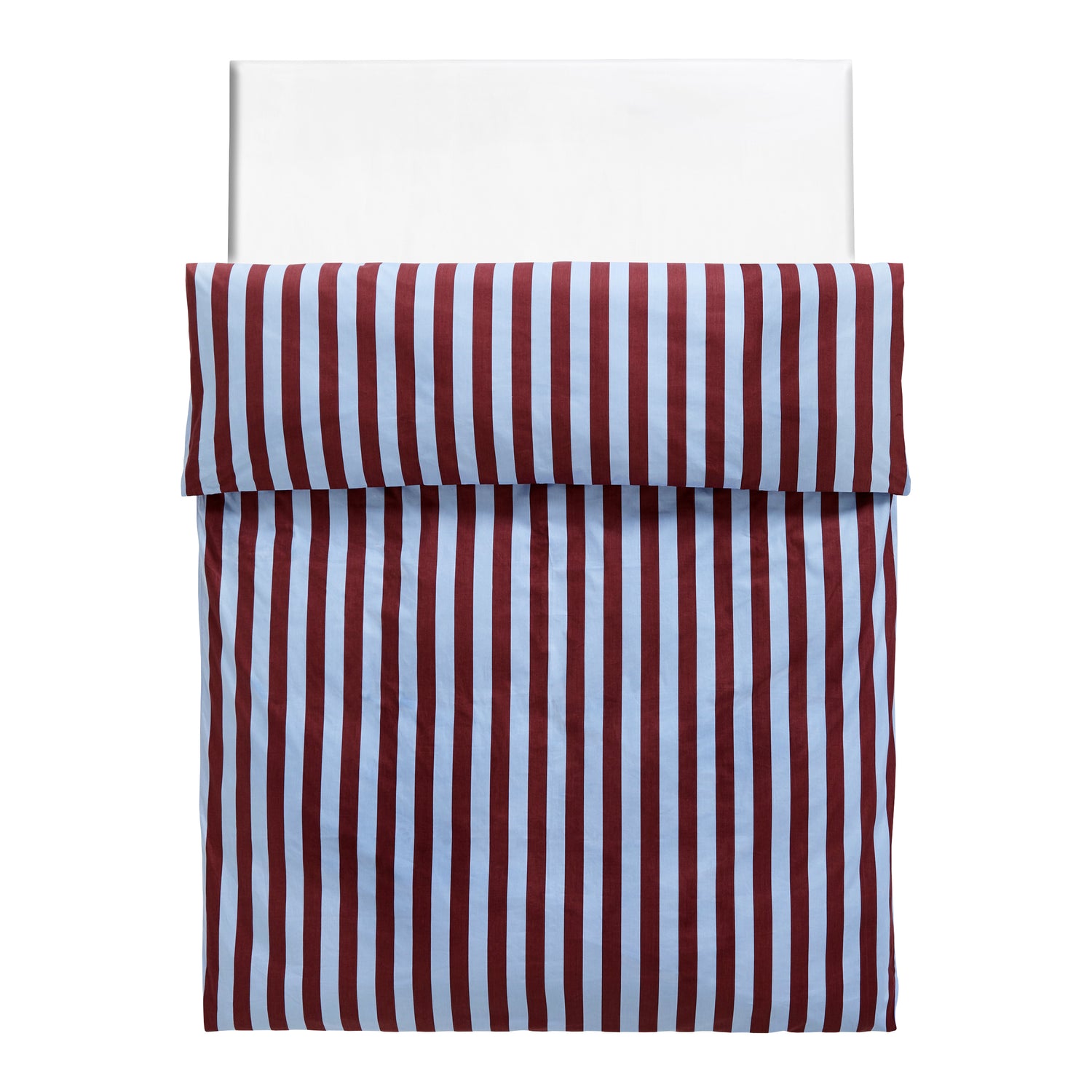 HAY Été Dekbedovertrek 200 x 220 - Bordeaux / Sky Blue
