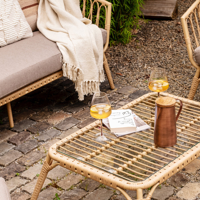 Malagoon Katoenen Plaid - Clay White