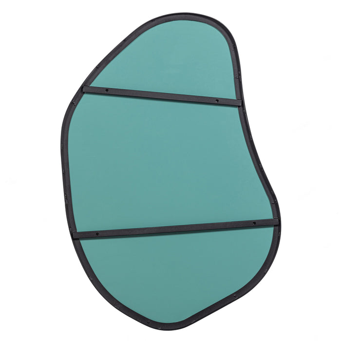 WOOOD Romee Organische Spiegel - Metaal - Zwart - 100x70x4