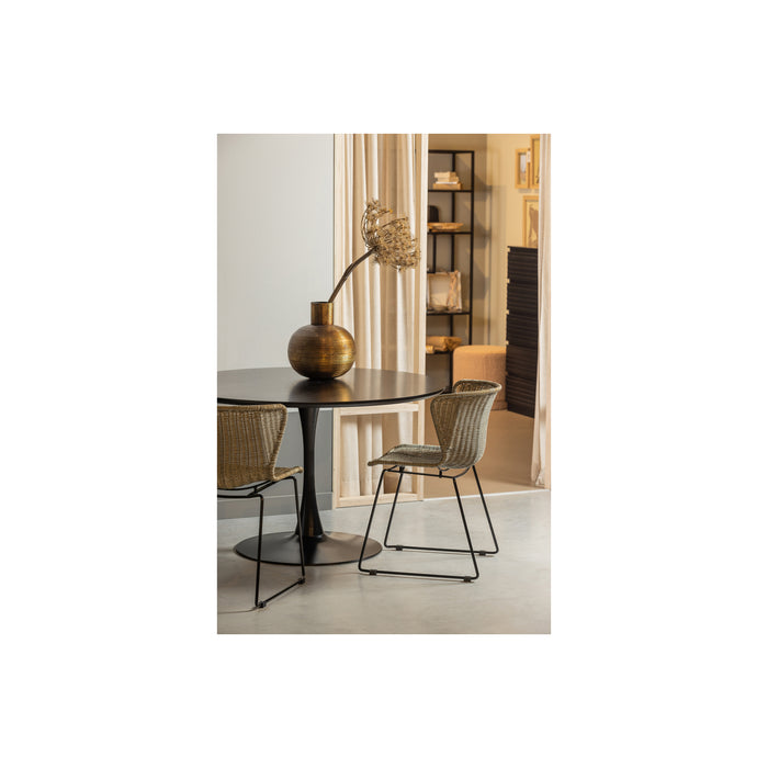 WOOOD Sammy Eettafel - Ø 120 cm - Zwart