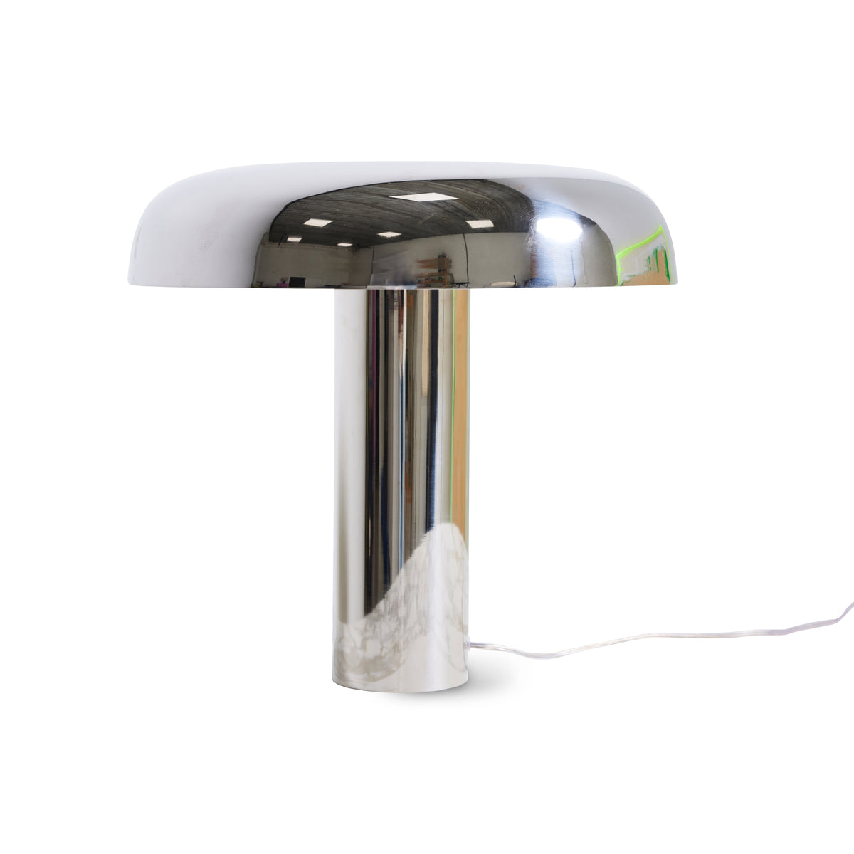 HKliving Mushroom Tafellamp H 38 cm - Chrome