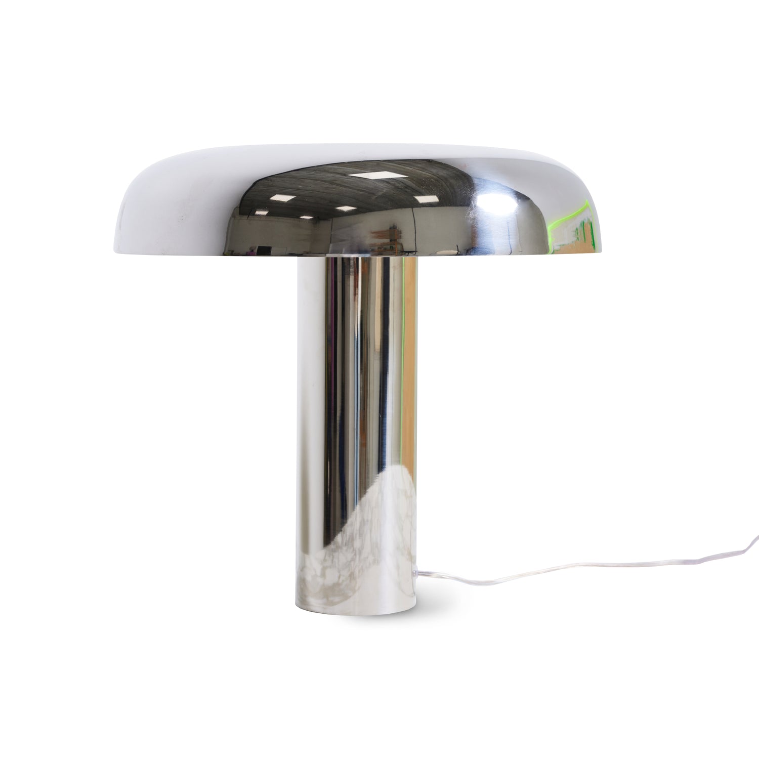 HKliving Mushroom Tafellamp H 38 cm - Chrome