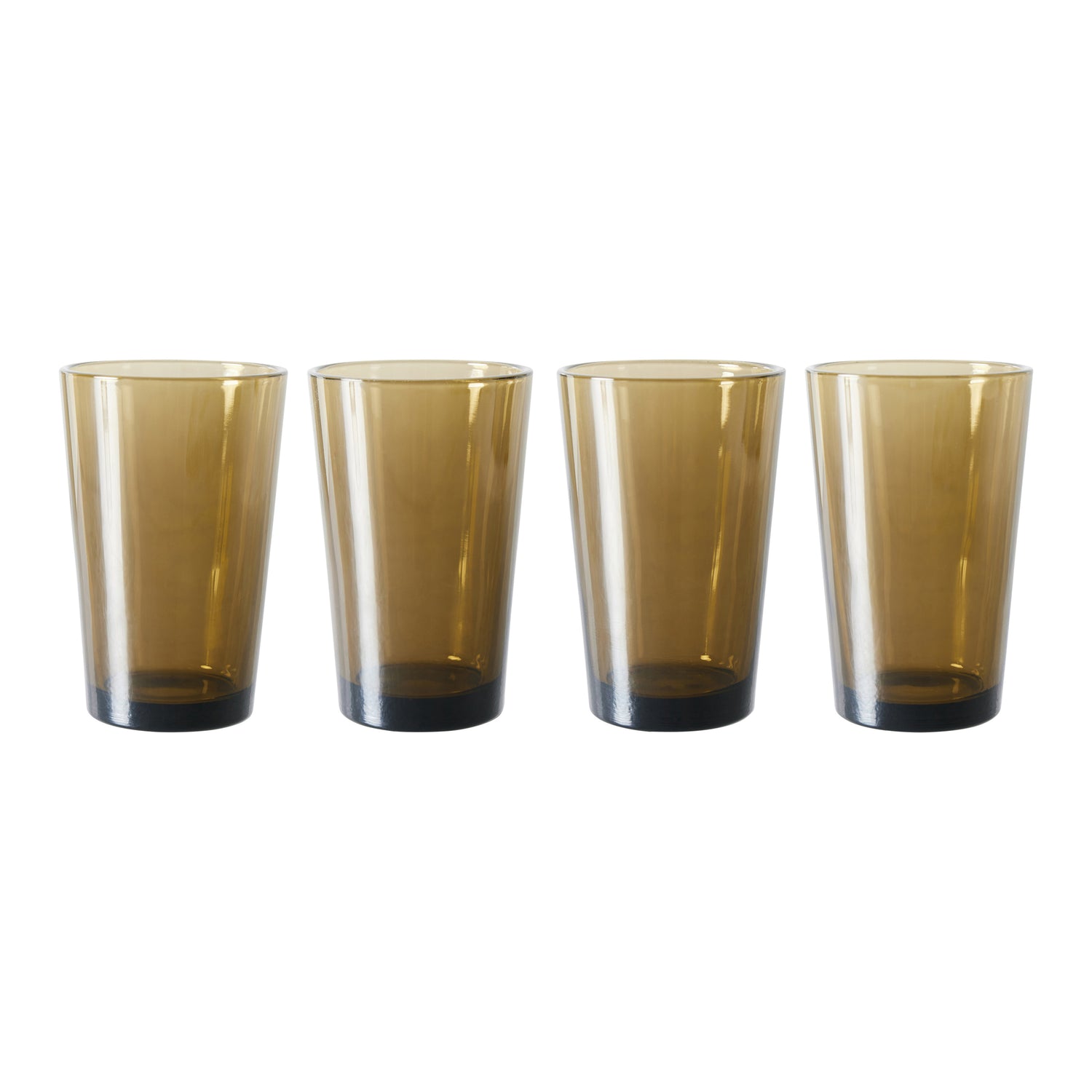 HKliving 70's Glassware Theeglas 0,4 L - Set van 4