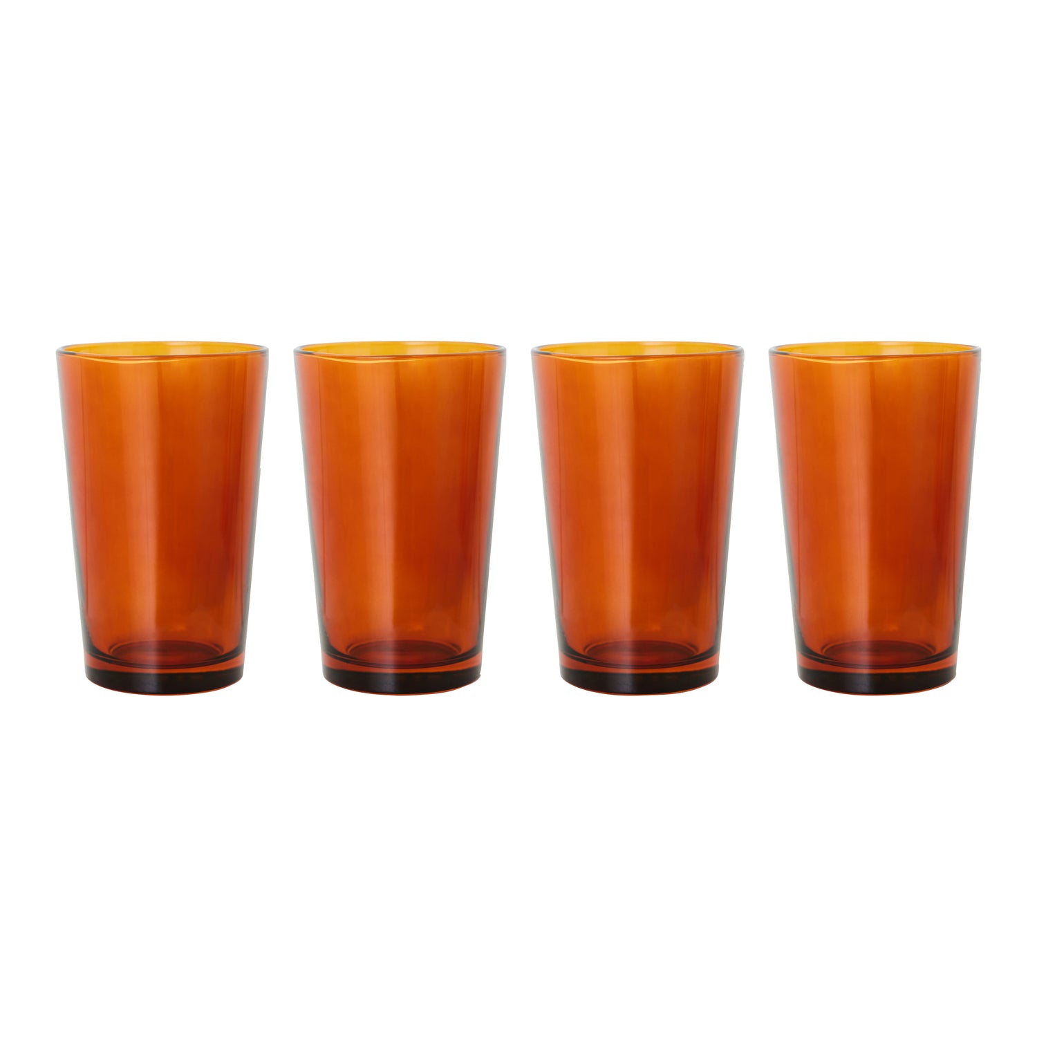 HKliving 70's Glassware Theeglas 0,4 L - Set van 4